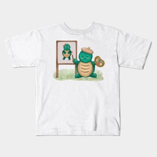 Turtle Painter Kids T-Shirt